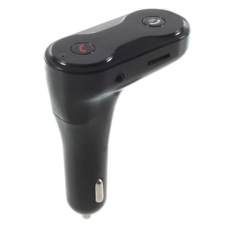 C8 Bluetooth FM Transmitter USB Car Charger MP3 Player Support TF Card USB Flash Drive - Black