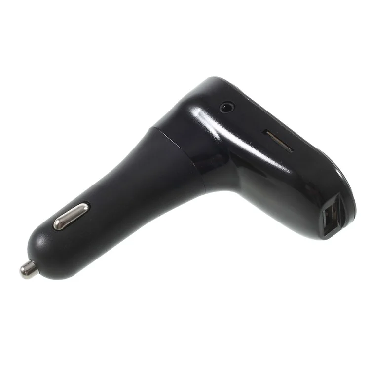 C8 Bluetooth FM Transmitter USB Car Charger MP3 Player Support TF Card USB Flash Drive - Black