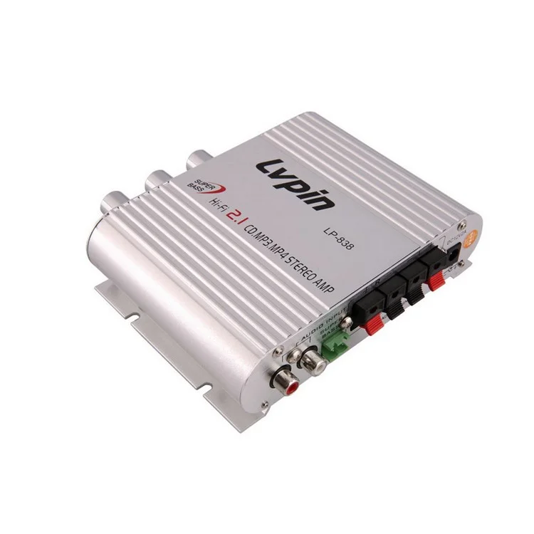 LP-838 Mini 12V 200W HiFi CD MP3 Radio Car Home Audio Stereo Bass Speaker Amplifier