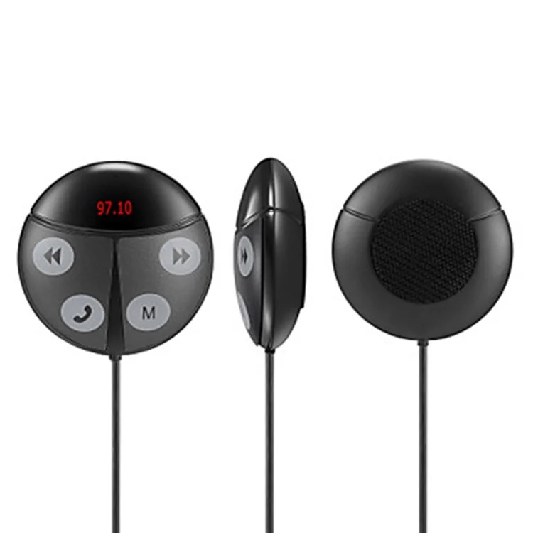 T851 12-24V Wireless Bluetooth FM Transmitter MP3 Player USB Charger Car Kit - Black