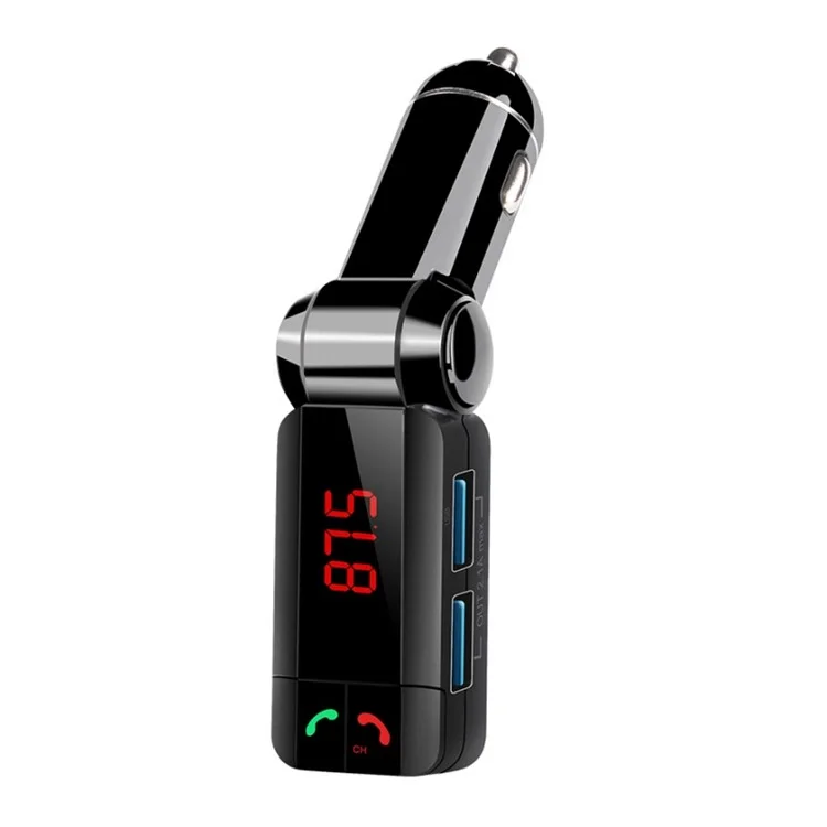 Wireless Bluetooth 2.0 Hands-free Car Kit Music Player Receiver with 2.1A Car Charger