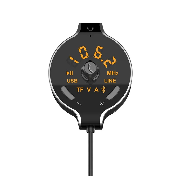 Q8s Bluetooth TM Transmitter Dual USB Car Charger Wireless Car Kit Support TF Card/Aux-in/U Disk