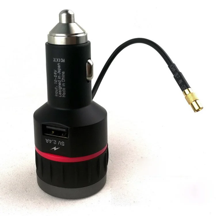 Car DAB+ Radio Receiver FM Transmitter In-Car Music Player 5V/2.4A USB Car Charger