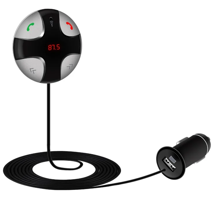 Car Bluetooth Hands-free MP3 Music Player USB Car Charger with FM Transmitter
