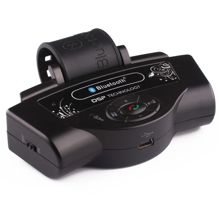 Steering Wheel Hands-free Auto Bluetooth Car Kit Built-in Speaker