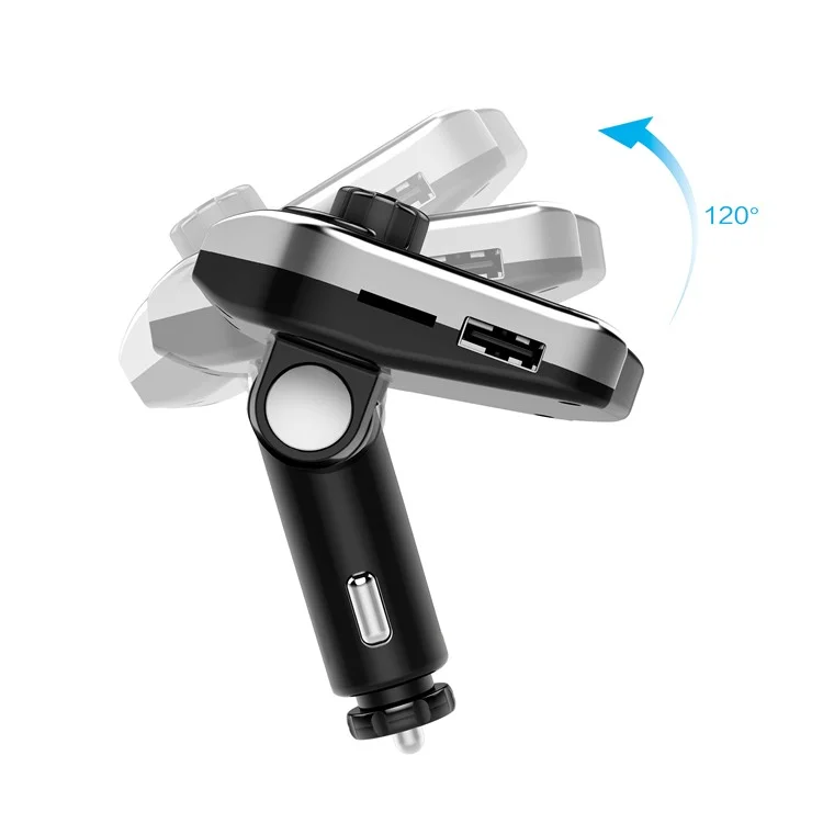X8 Bluetooth FM Transmitter Dual USB Car Charger Wireless Car Kit Support TF Card/Aux-in