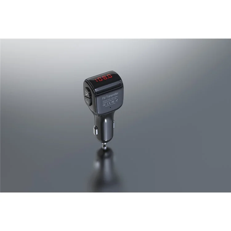Dual USB Handsfree Car FM Transmitter Bluetooth-compatible 5.0 Wireless U Disk MP3 Player