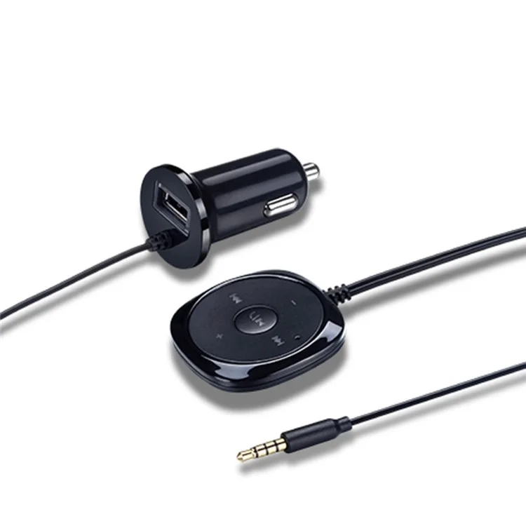 Kit de coche Bluetooth BC20 Receptor de coche Bluetooth Receptor de audio de 3,5 mm Manos libres de coche MP3