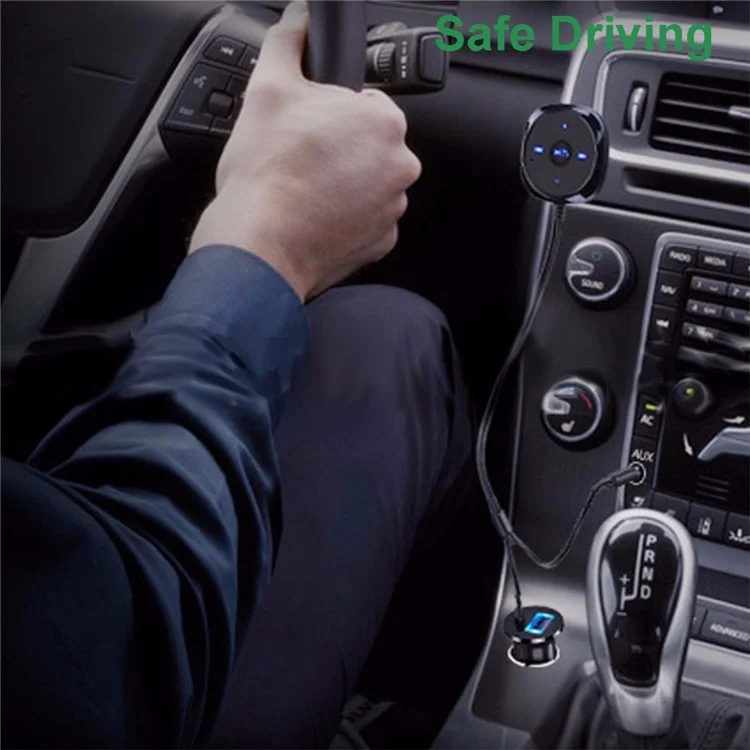 Kit de coche Bluetooth BC20 Receptor de coche Bluetooth Receptor de audio de 3,5 mm Manos libres de coche MP3