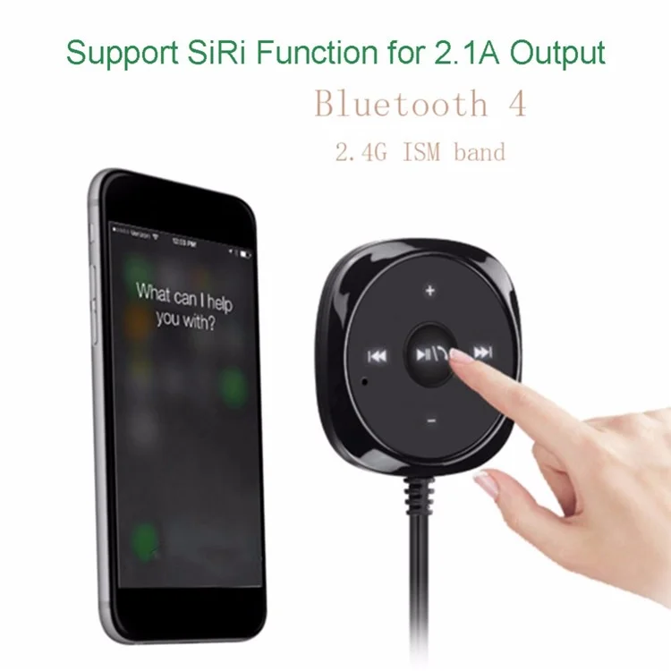 BC20 Bluetooth Car Kit  Bluetooth Car Receiver3.5mm Audio Receiver Car Handsfree MP3