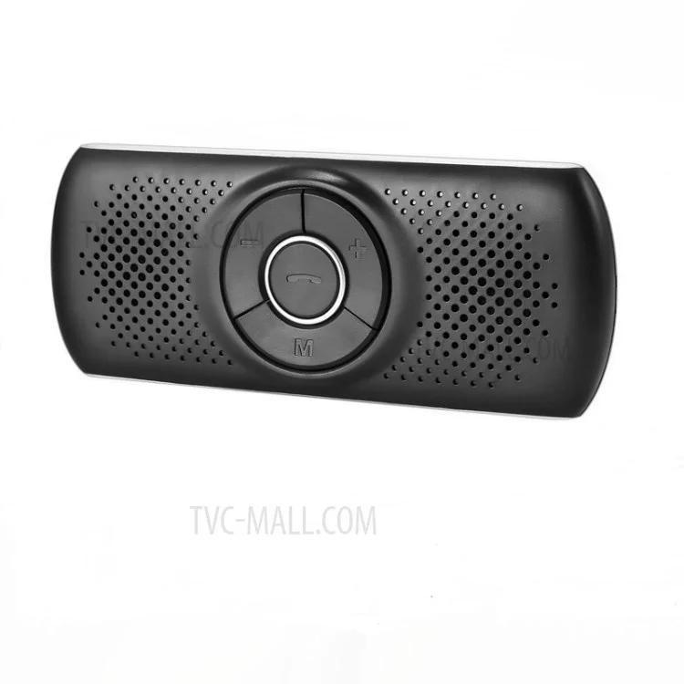 T826 Handsfree Speaker Mp3 Music Bluetooth Player Wireless Car Kit Bluetooth 4.2 EDR Support TF Connect 2 Telefoni - Argento Nero