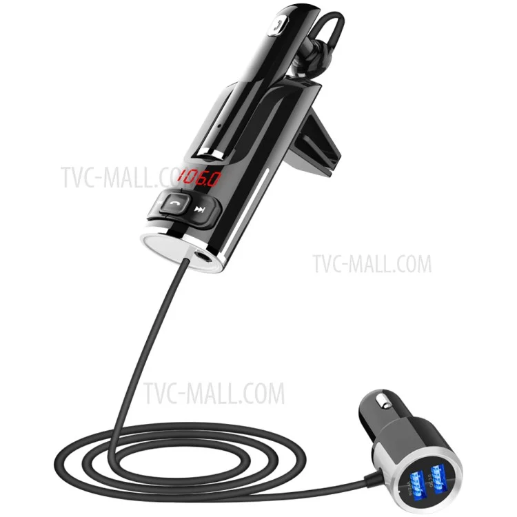 Bluetooth-compatible Headset with Private Call Car MP3 Player Fast Charging Function