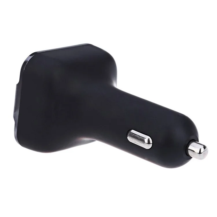 BT20 Bluetooth Car Hands-free FM Transmitter + Dual USB Car Charger MP3 Player Support TF Card - Black