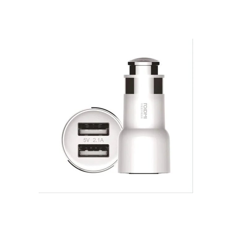 XIAOMI Roidmi Wireless Bluetooth 2-Port USB Car Charger MP3 Car Music Player - White