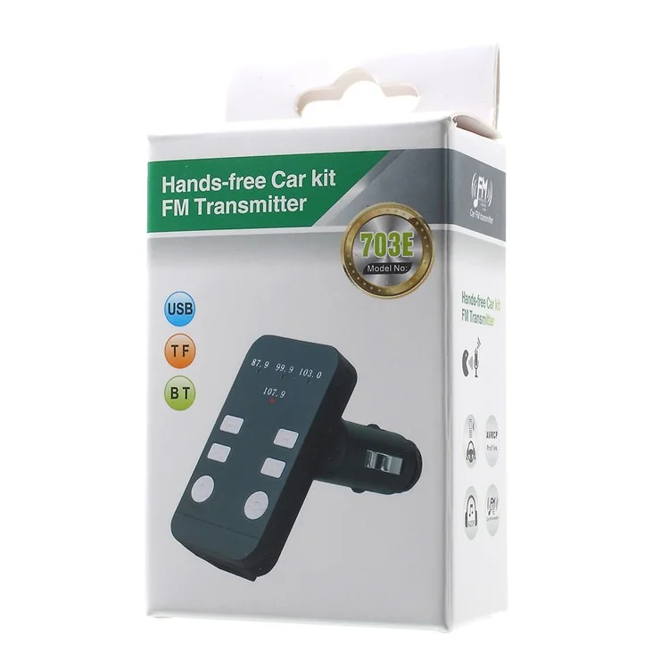 Bluetooth 3.0 Hands-Free Car Kit Audio Music Receiver FM Transmitter