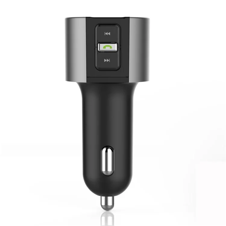 C26S Wireless Car Bluetooth Hands-free Music Player FM Transmitter with Dual USB Port 5V 3.4A