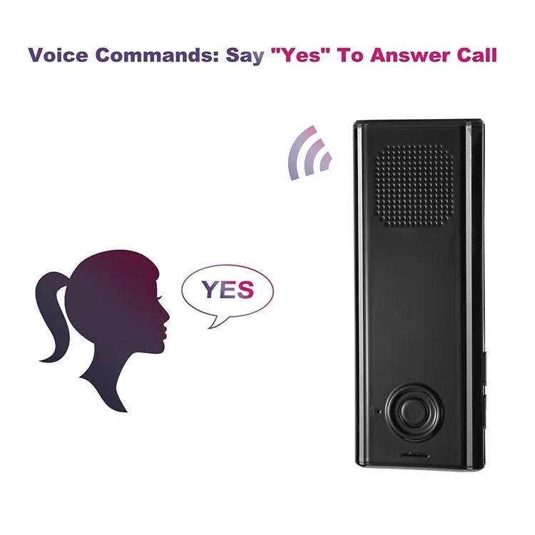 Bluetooth 4.1 Sun Visor Car Speakerphone A2DP Streaming Hands-Free Car Kit - Black