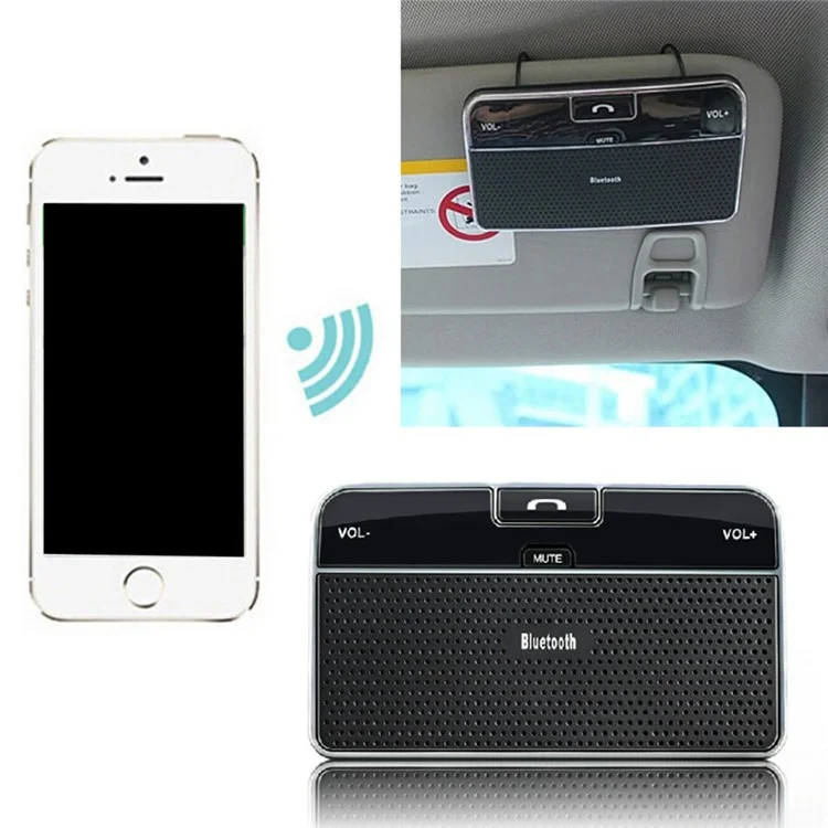 BT LD-168 Wireless Bluetooth + USB Car Charger Hands-free Car Kit for iPhone Samsung Huawei etc.