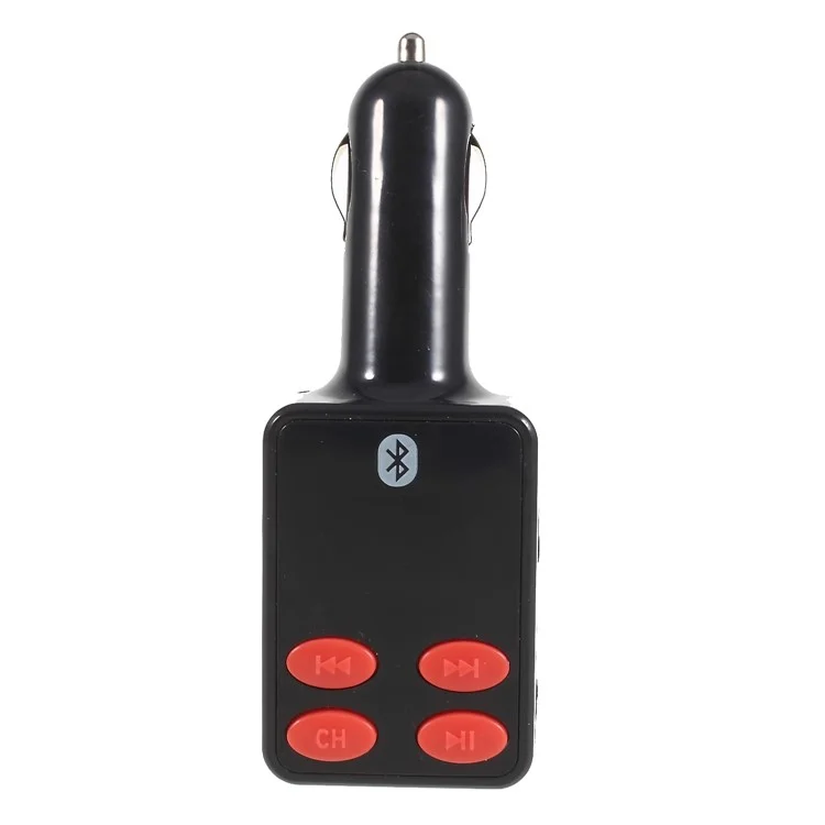12/24V Car FM Transmitter Bluetooth MP3 Player Single USB Car Charger - Style A