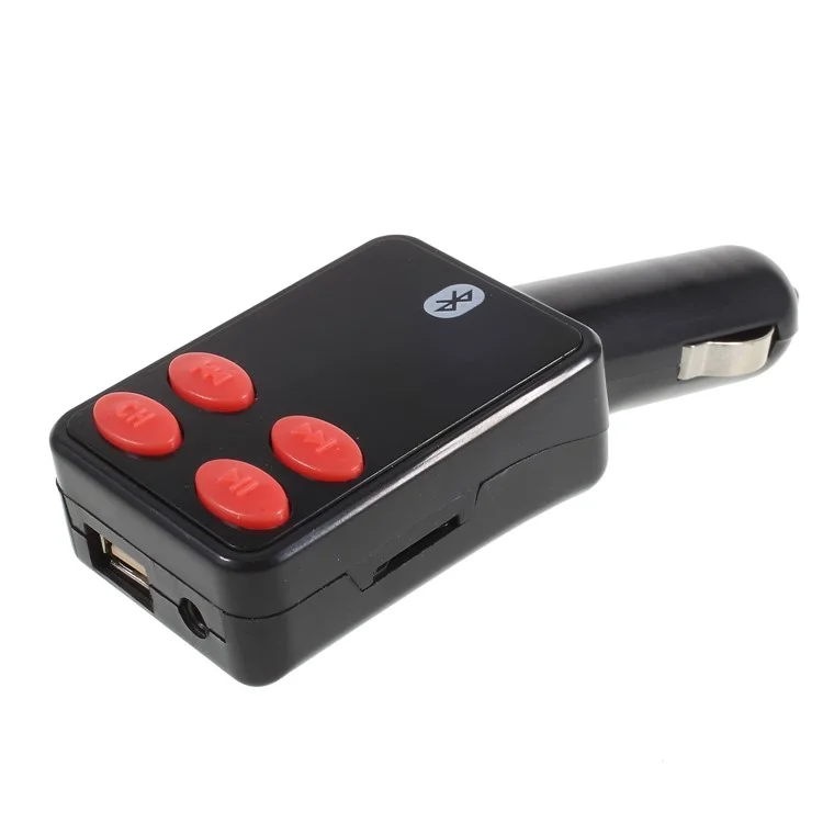 12/24V Car FM Transmitter Bluetooth MP3 Player Single USB Car Charger - Style A