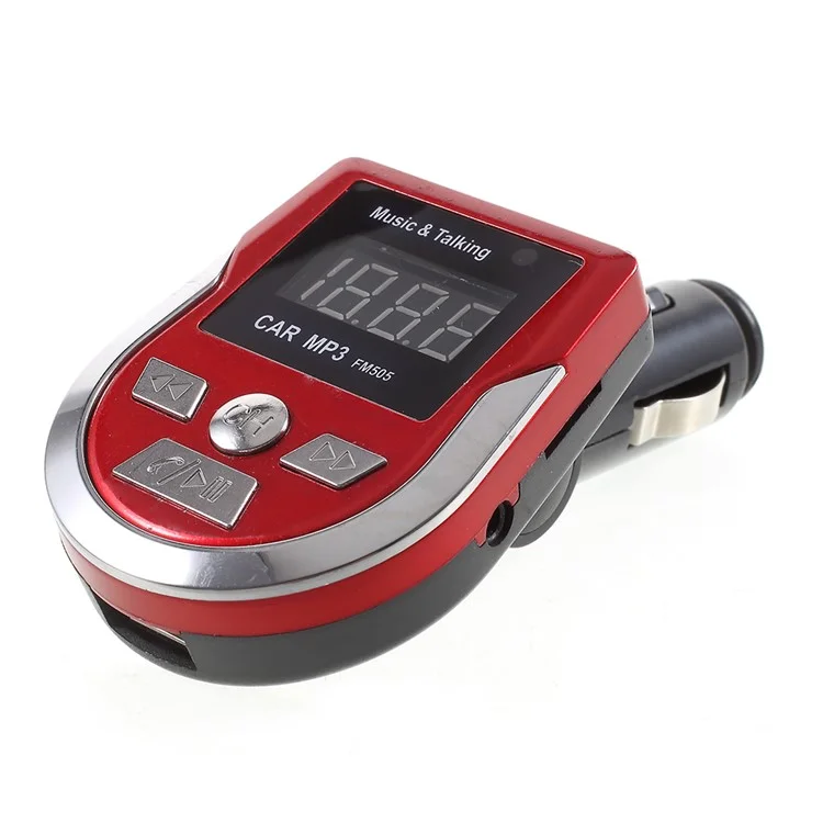 FM505 Car MP3 Music Player FM Transmitter Wireless Bluetooth Car Kit USB Car Charger Built-in Mic