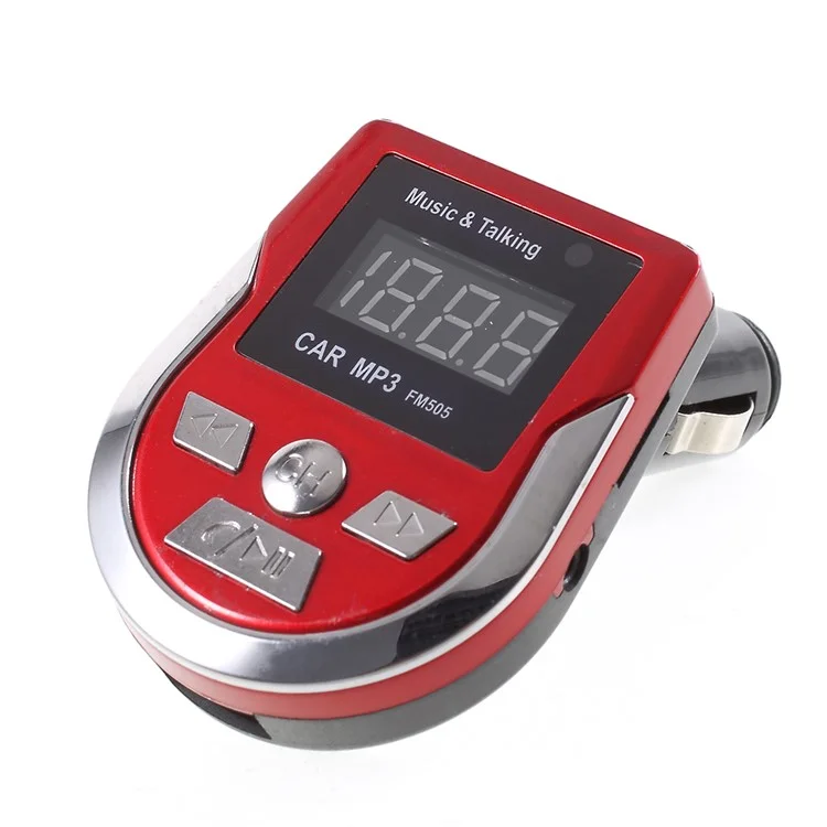 FM505 Car MP3 Music Player FM Transmitter Wireless Bluetooth Car Kit USB Car Charger Built-in Mic