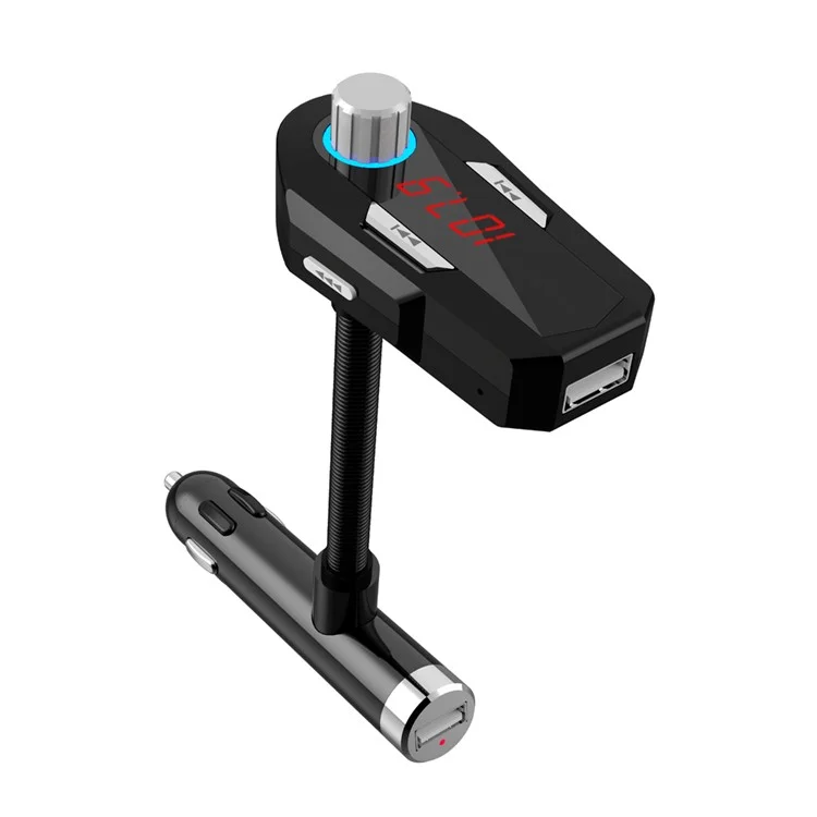 FM25 Car Charger Bluetooth FM Transmitter Radio with Dual USB Charging and Aux Input