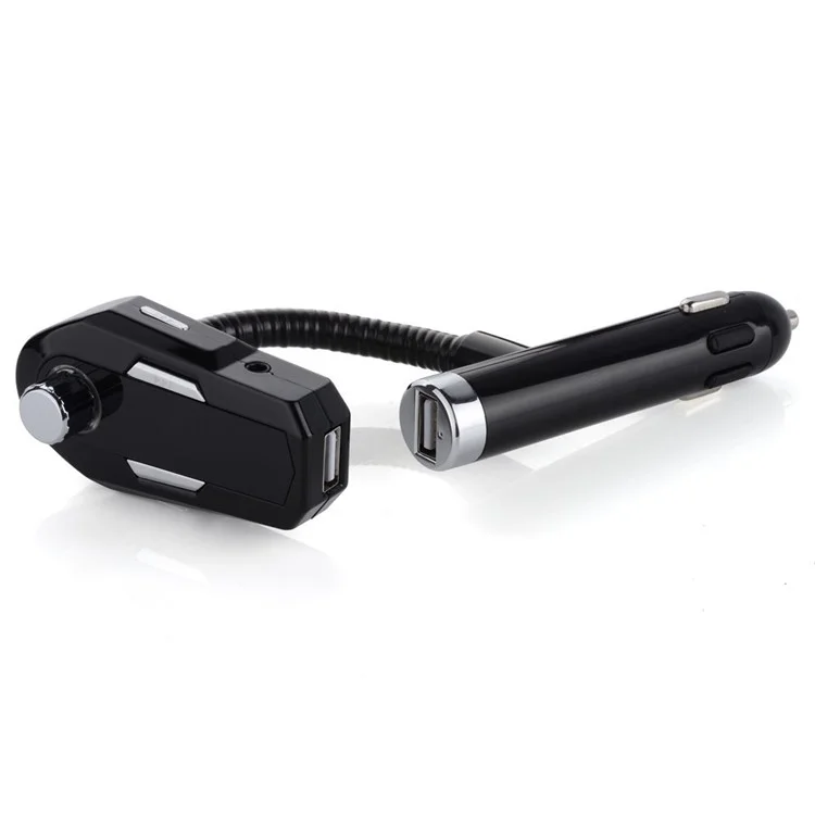 FM25 Car Charger Bluetooth FM Transmitter Radio with Dual USB Charging and Aux Input
