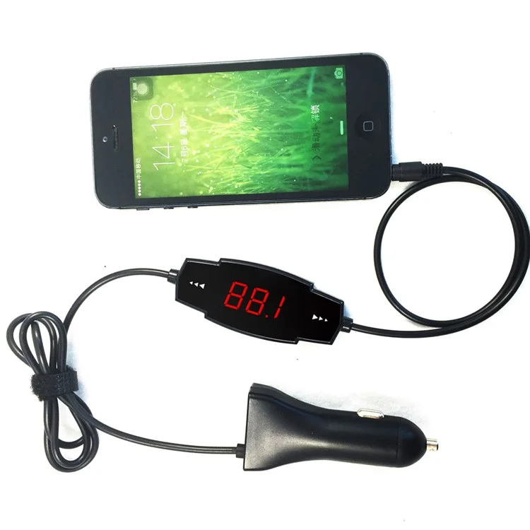 FM23 Car MP3 Music Player FM Radio Transmitter Car Charge with 3.5mm Line-in