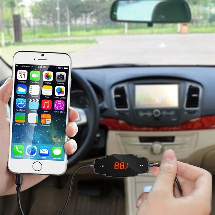 FM23 Car MP3 Music Player FM Radio Transmitter Car Charge with 3.5mm Line-in