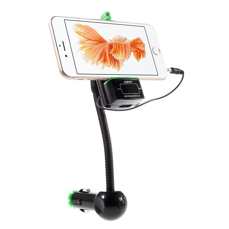 Car Charger FM Transmitter with Universal Phone Holder