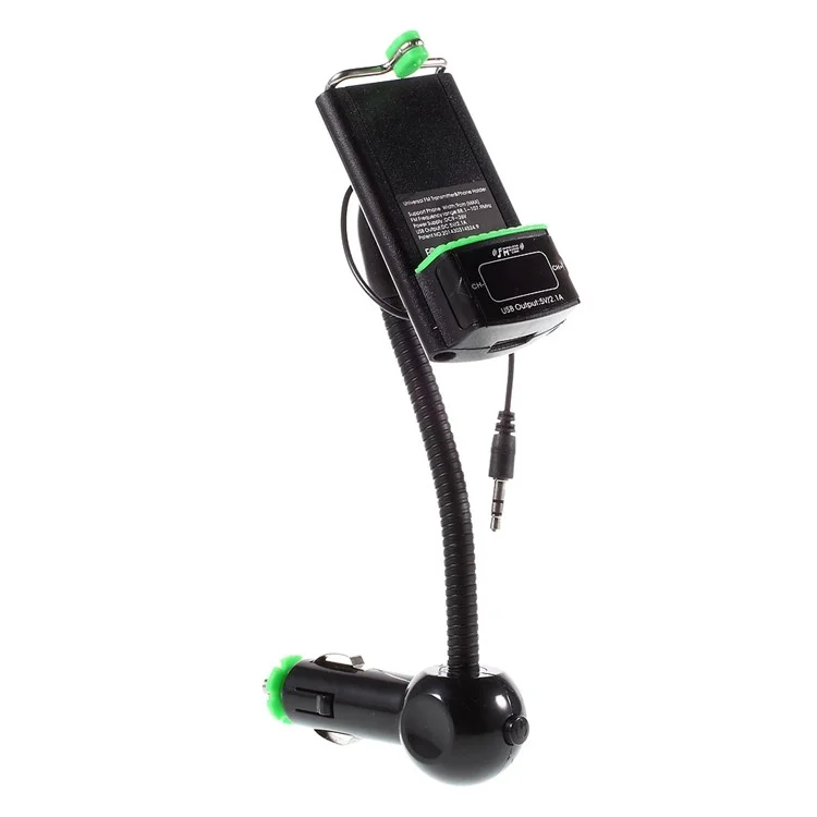 Car Charger FM Transmitter with Universal Phone Holder