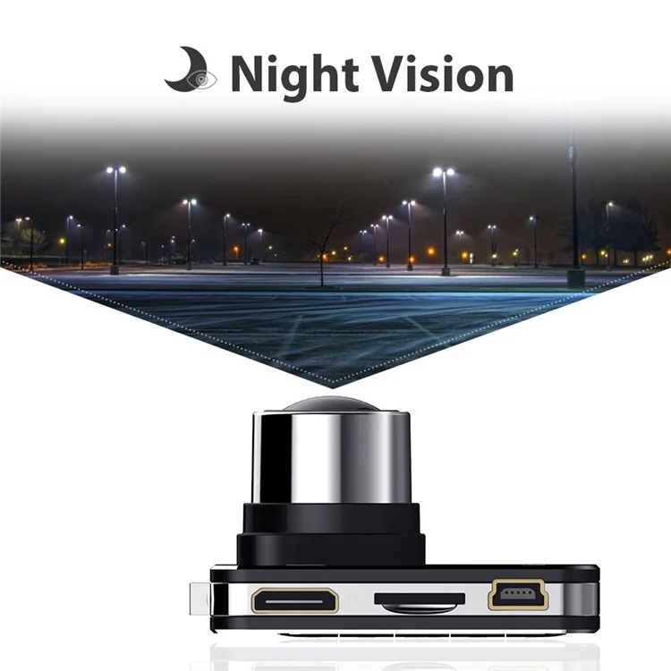 W1 1080P HD Mini Car Dash Camera 140 Degree Wide Angle Lens Car DVR with G-Sensor WDR