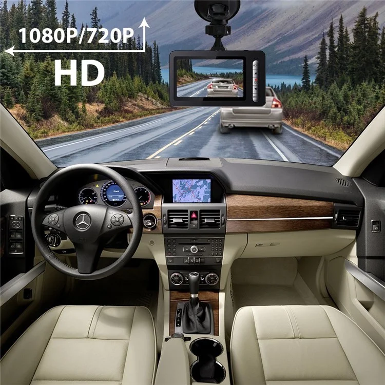 W1 1080P HD Mini Car Dash Camera 140 Degree Wide Angle Lens Car DVR with G-Sensor WDR