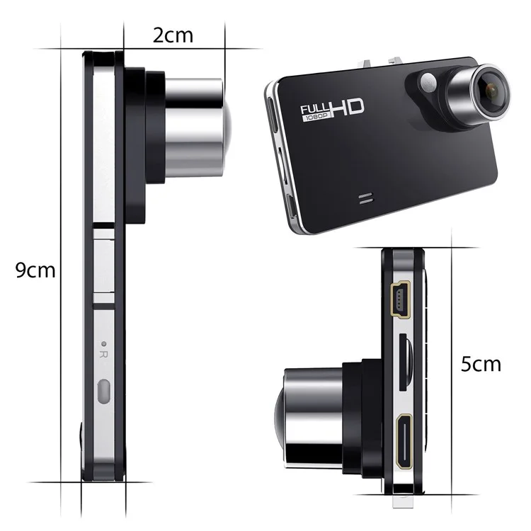 W1 1080P HD Mini Car Dash Camera 140 Degree Wide Angle Lens Car DVR with G-Sensor WDR