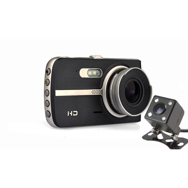 H430 4 inch IPS Screen Dual Lens Car DVR Car Dash Cam Recorder with 1080P 170° Wide Angle