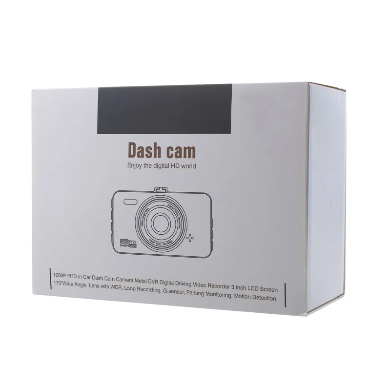 FH13 3.0-inch LCD 1080P IR Digital Recorder Car Dash Camera with 170° Viewing Angle