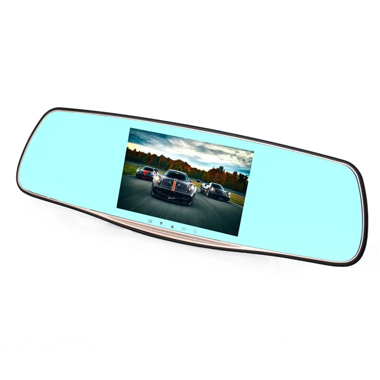 5.0-inch IPS 1080P WiFi Full HD Dual Cameras Rear View Mirror Car DVR Recorder (TH-G66A)