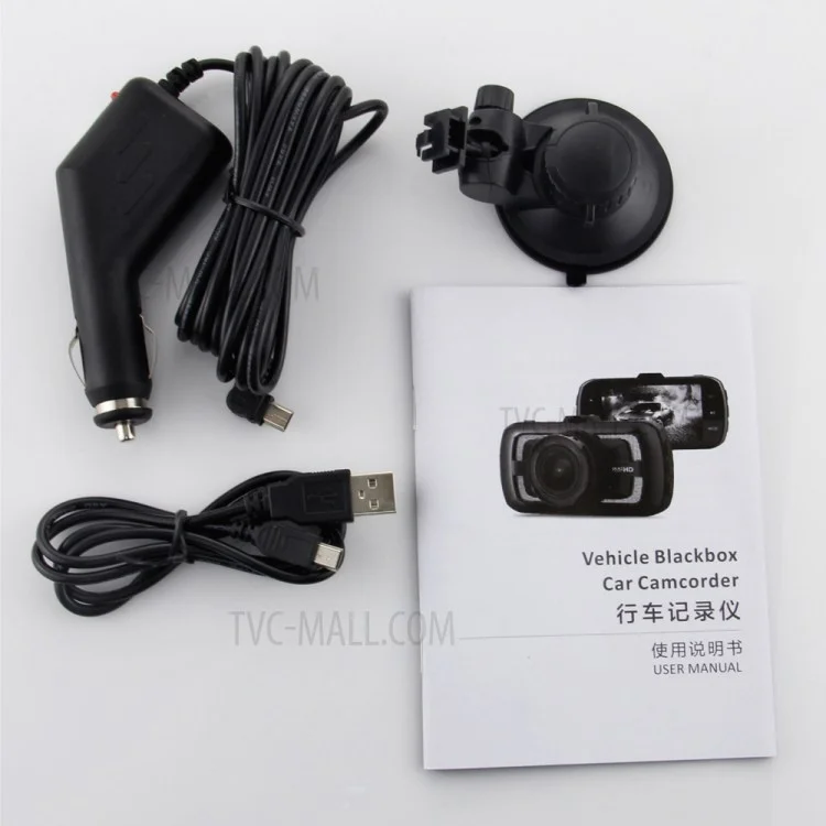 DAB205 Ambarella A12 CPU Car DVR 3" 5.0MP 170 Degree H.264 Motion Detection Car Camera No GPS Module - Black