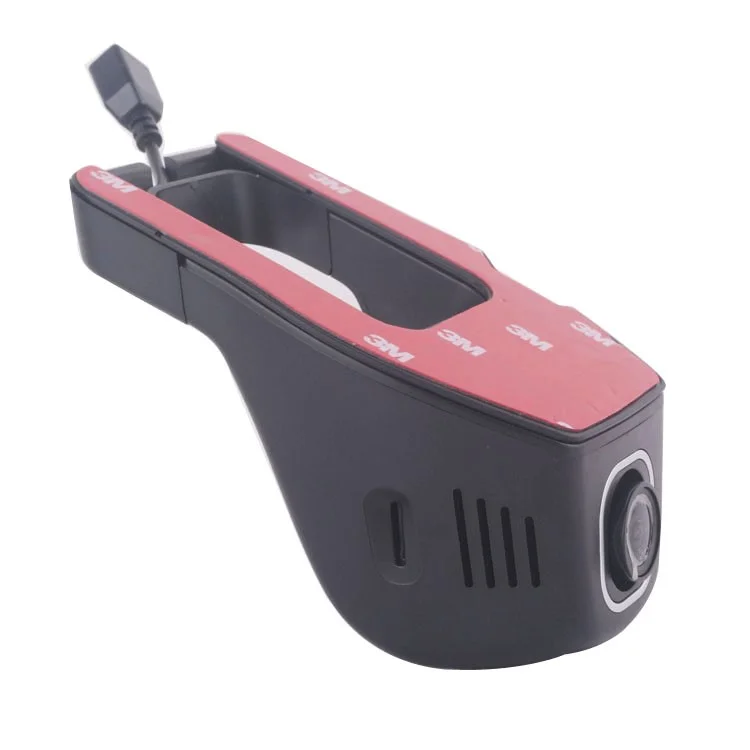A8-D WiFi Connection No Screen Single Camera Car DVR, Support Parking Detection / G-sensor / Night Vision Etc