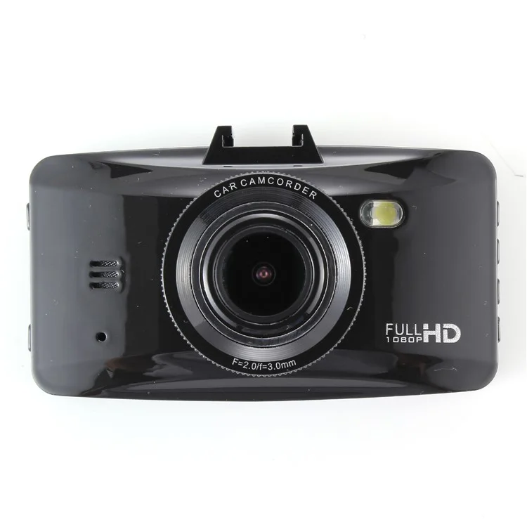 H100 Car DVR 2.7" 1080P Full HD Camcorder with Night Vision 24-Hour Parking Detection - Black
