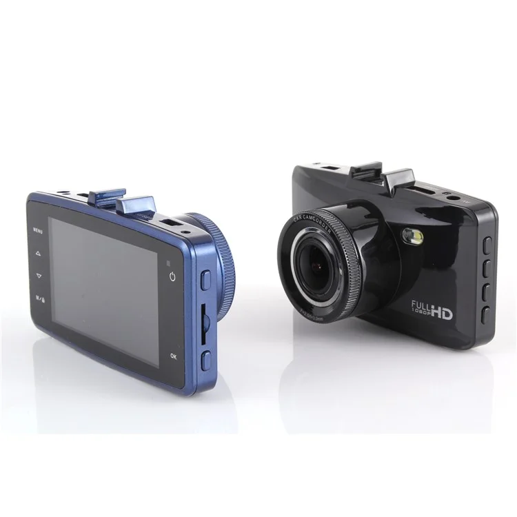 H100 Car DVR 2.7" 1080P Full HD Camcorder with Night Vision 24-Hour Parking Detection - Black