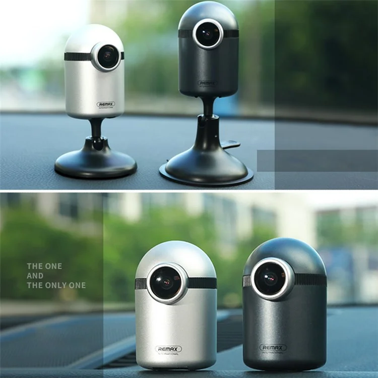 REMAX CX-04 Cutie Car Recorder FHD 1080P 156° Wide Angle Night Vision APP Control Car Dash Cam - Tarnish