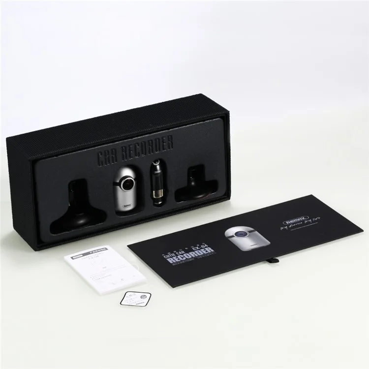 REMAX CX-04 Cutie Car Recorder FHD 1080P 156° Wide Angle Night Vision APP Control Car Dash Cam - Tarnish