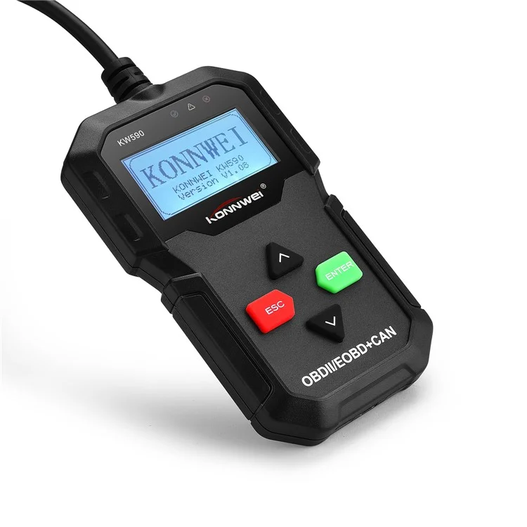 Konnwei KW590 OBD2 Code Code Reader Can Bus Engine Code Reader - Черный