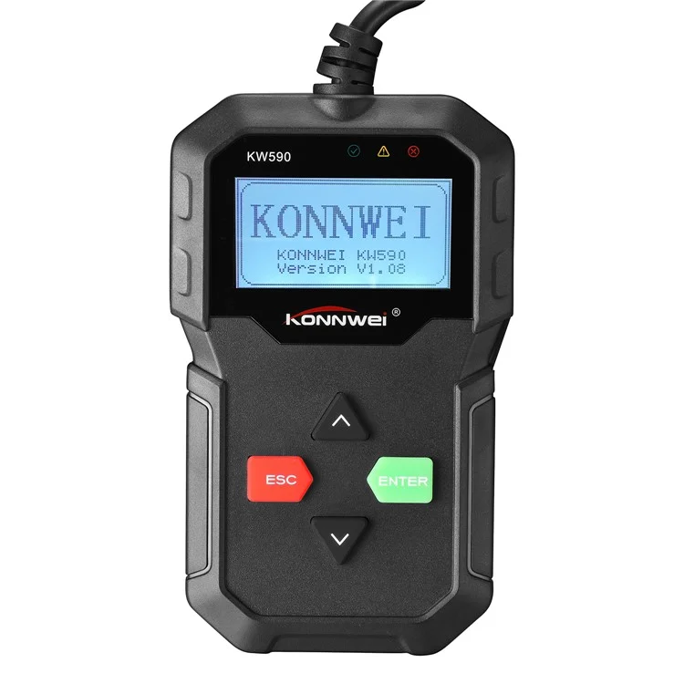 Konnwei KW590 OBD2 Lettore di Codice Del Veicolo Can Bus Motore Codice Reader - Nero