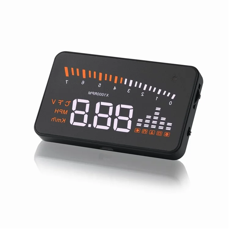 X5 3,0 Polegadas Automáticas OBD II Universal Car HUD Fuel Icon Head Up Tela LED LED Tela