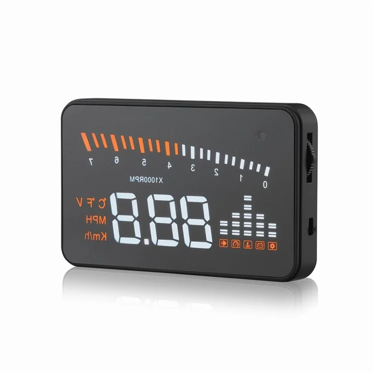 X5 3,0 Polegadas Automáticas OBD II Universal Car HUD Fuel Icon Head Up Tela LED LED Tela