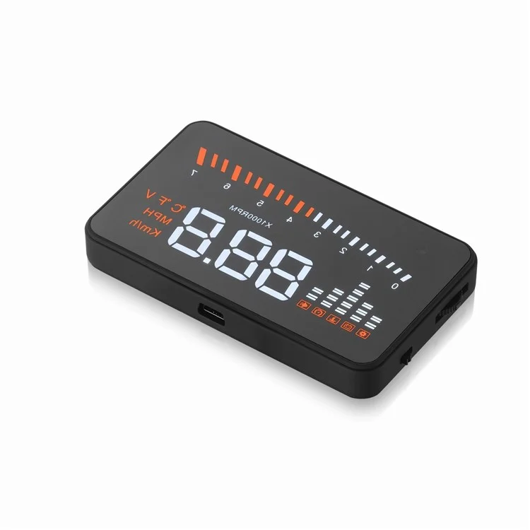 X5 3,0 Polegadas Automáticas OBD II Universal Car HUD Fuel Icon Head Up Tela LED LED Tela