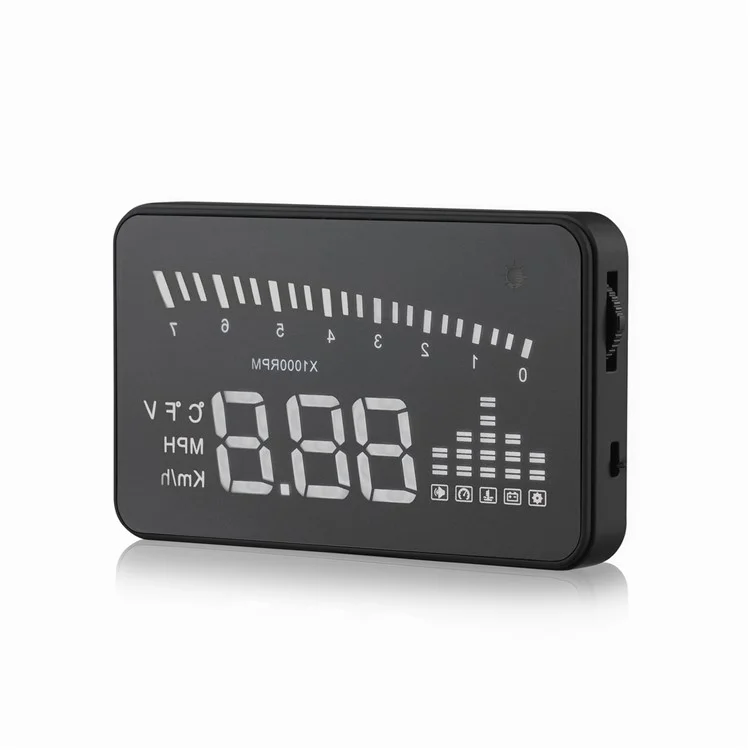 X5 3,0 Polegadas Automáticas OBD II Universal Car HUD Fuel Icon Head Up Tela LED LED Tela